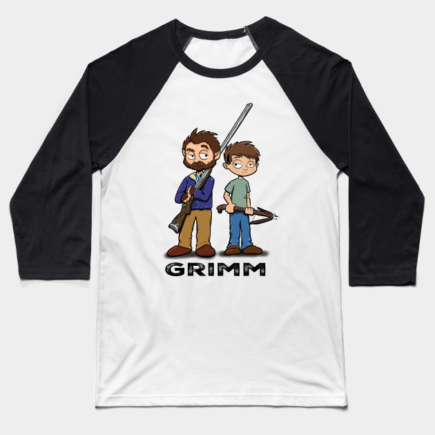 Grimm Baseball T-Shirt by RCWhite